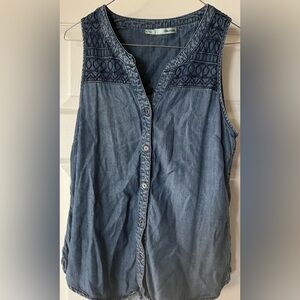 Maurices Denim Jean Sleeveless Shirt